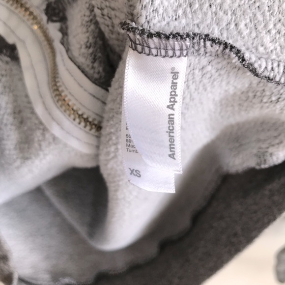 American Apparel | peppered charcoal fleece hoodie - Picture 5 of 5
